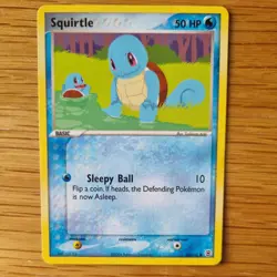 SQUIRTLE 82/112 POKEMON CARD (LEAFGREEN AND FIRERED SET) - Image 1