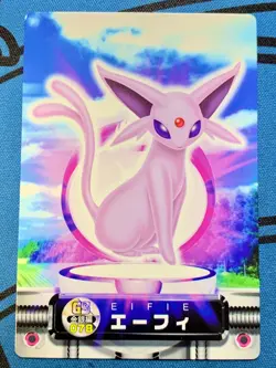 Espeon Zukan Carddass Nintendo 078 Pokemon Card Japanese #1887 - Image 1