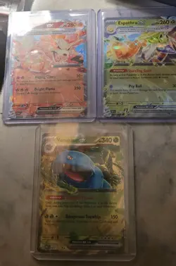 ​3x Pokemon ex Card Lot Venusaur 151 Arcanine Espathra Bundle - Image 1