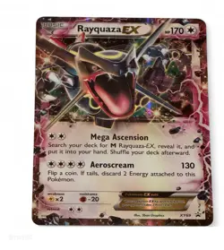 Rayquaza EX XY69 Black Star Promo 2015 Shiny Rayquaza XY Promo Pokemon Card Big - Image 1