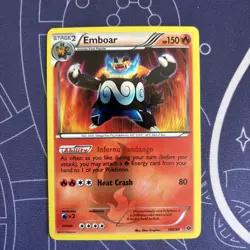 Emboar 100/99 Next Destinies Holo Pokemon 2012 Card TCG - Image 1