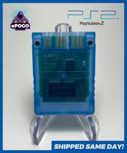 Sony OEM PlayStation 2 PS2 8MB Magic Gate Memory Card SCPH-10020 BLUE ? - Image 2
