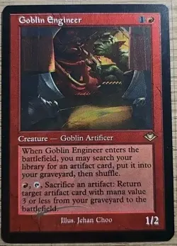 Goblin Engineer - Modern Horizons - (RETRO FOIL ETCHED) - NM - Image 1