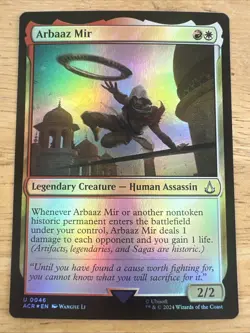 ARBAAZ MIR ~ NM ~ MTG - 0046 FOIL - ACR Assassin's Creed - Image 1