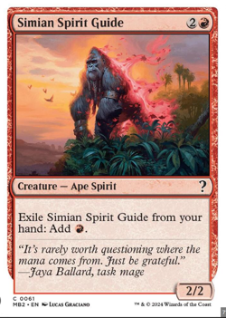MTG - Mystery Booster 2 - Simian Spirit Guide - White Border - Image 1