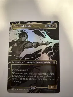 MTG, Fire Lord Azula FOIL (0313) (Borderless) Avatar: The Last Airbender Foil - Image 1