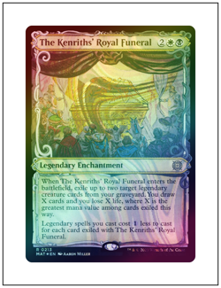 1x The Kenriths' Royal Funeral, Halo Foil, March Aftermath, Magic MTG NM - Image 1