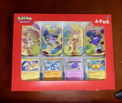 Pokemon TCG Sam’s Club Scarlet & Violet 151 Mini Tin 4 Pack Sealed - Image 1