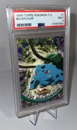1999 Topps Pokemon T.V. #1 Bulbasaur PSA 9 MINT - Image 4