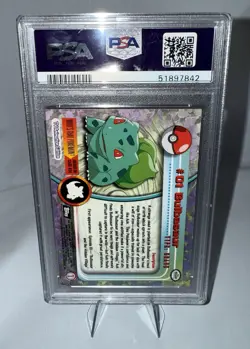 1999 Topps Pokemon T.V. #1 Bulbasaur PSA 9 MINT - Image 5
