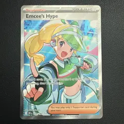 Emcee's Hype - 220/182 - Pokemon Destined Rivals Ultra Rare NM - Image 1