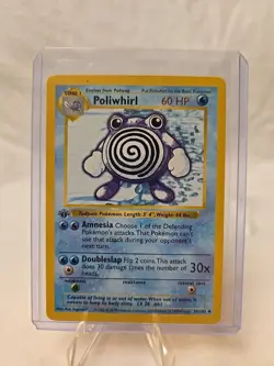 1999 Pokemon Base Set Poliwhirl 1st Edition Shadowless #38 - Image 1