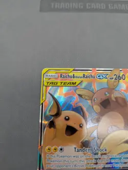Pokemon TCG Raichu & Alolan Raichu GX Unified Minds 54/236 NM Near Mint - Image 2
