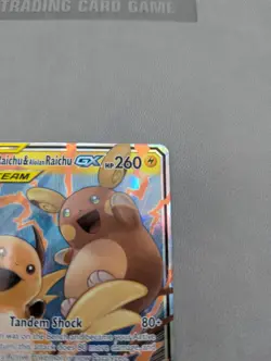 Pokemon TCG Raichu & Alolan Raichu GX Unified Minds 54/236 NM Near Mint - Image 3