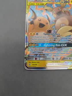 Pokemon TCG Raichu & Alolan Raichu GX Unified Minds 54/236 NM Near Mint - Image 5