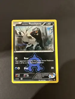 Pokemon Team Aqua’s Poochyena Double Crisis 16/34 LP - Image 1