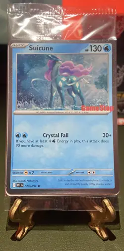 Suicune GameStop Sealed Promo 26/94 Pokemon TCG Mega Evolution Phantasmal Flames - Image 1