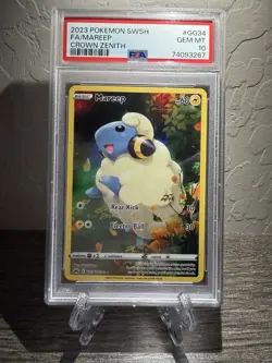 2023 Pokemon Crown Zenith Mareep GG34 Galarian Gallery PSA 10 GEM MINT - Image 1