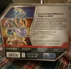 Pokemon TCG Slashing Legends Tin Iron Boulder EX 5 Booster Packs -Factory Sealed - Image 2