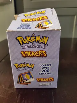 1999 Pokemon ArtBox Stickers Series 30 Packs Sealed | Box Not Sealed /Damage - Image 2