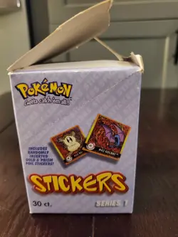 1999 Pokemon ArtBox Stickers Series 30 Packs Sealed | Box Not Sealed /Damage - Image 3