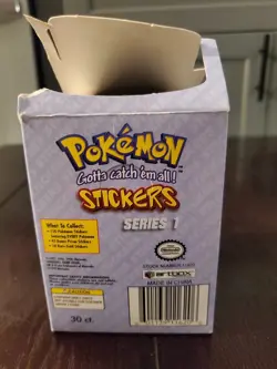1999 Pokemon ArtBox Stickers Series 30 Packs Sealed | Box Not Sealed /Damage - Image 4