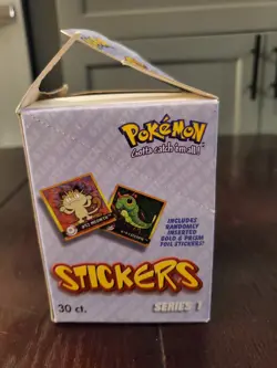 1999 Pokemon ArtBox Stickers Series 30 Packs Sealed | Box Not Sealed /Damage - Image 5