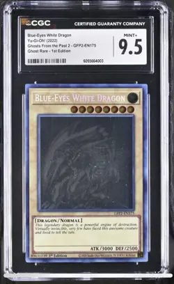 Yu-Gi-Oh! / Ghosts from the Past: the 2: Blue-Eyes White Dragon CGC MINT + 9.5 - Image 1