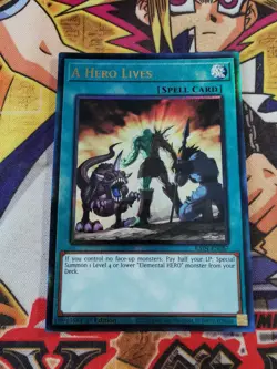 A Hero Lives ra04-en087 (NEW) Ultimate Rare Yu-Gi-Oh - Image 2