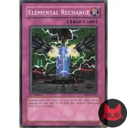 Yugioh Elemental Recharge EOJ-EN050 Common 1st Edition NM - Image 1