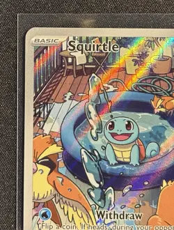 Squirtle 148/142 - Illustration Rare Stellar Crown Pokemon TCG 2024 - NM Card - Image 3