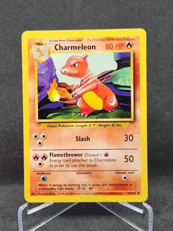Charmeleon 24/102 Base Set Pokemon LP- EXC BUY 2 CARDS GET 1 FREE!! - Image 1