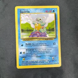 Squirtle - 63/102 Base Set - Pokemon LP-EXC BUY 2 CARDS GET 1 FREE!! - Image 1