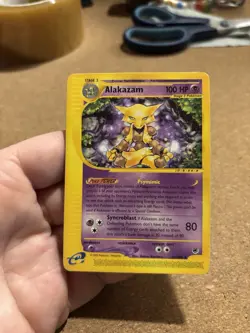 Alakazam 33/165 Set Expedition Rare Card Pokemon Eng Poor Heavily Played Damage - Image 1