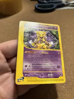 Alakazam 33/165 Set Expedition Rare Card Pokemon Eng Poor Heavily Played Damage - Image 2