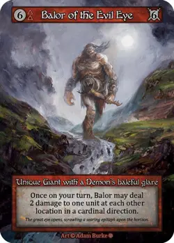 Sorcery: Contested Realm Balor of the Evil Eye Unique Regular NM (GT) - Image 1