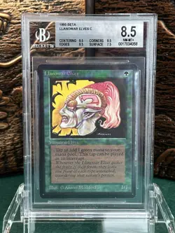Llanowar Elves - Beta - MTG - BGS 8.5 with two 9.5’s. - Image 1