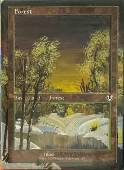 MTG Forest ALTER Full Art Replacement w/ Floating Border Set 2 (by SirMyshkin) - Image 1