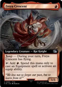 MTG Freya Crescent (Extended Art) Normal NM FINAL FANTASY Magic 460 - Image 1