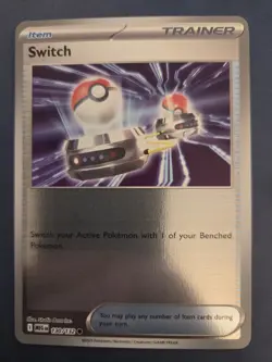 SWITCH 130/132 MEGA EVOLUTION 2025 ME01 REVERSE HOLO POKEMON TRAINER - Image 1
