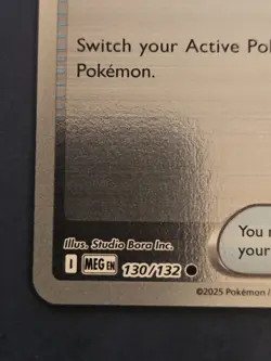 SWITCH 130/132 MEGA EVOLUTION 2025 ME01 REVERSE HOLO POKEMON TRAINER - Image 3