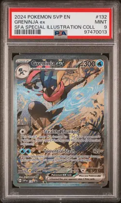 Pokemon Shrouded Fable - GRENINJA EX - SAR SVP 132 - Black Star Promo - PSA 9 - Image 1