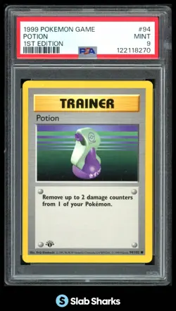 1999 POKEMON SET 1ST EDITION #94/102 POTION PSA 9 - Image 1