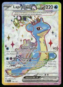 Lapras ex - 158/142 Ultra Rare Holo NM Pokemon SV07: Stellar Crown - Image 1