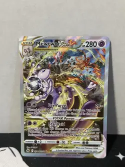 Pokemon Mewtwo VSTAR TCG Crown Zenith Galgarian Gallery Ultra Rare GG44/GG70 NM - Image 1