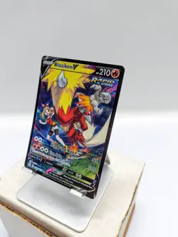 Pokemon TCG Blaziken v TG14/TG30 Holo Ultra Rare Silver Tempest Trainer Gallery - Image 2