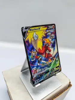 Pokemon TCG Blaziken v TG14/TG30 Holo Ultra Rare Silver Tempest Trainer Gallery - Image 3