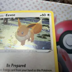 Eevee 2022 Black Star Promo Cosmos Holo Galaxy SWIRL Pokemon Card SWSH190 (X2) - Image 2