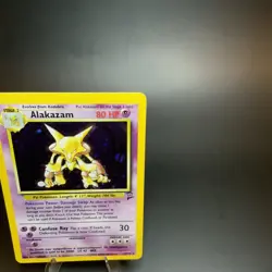 Alakazam 1/130 Holo Base Set 2 Lightly Played Vintage Pokemon Card 1999 - Image 3