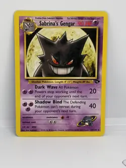 Pokemon Sabrina's Gengar 29/132 Gym Challenge TCG Rare 2000 WOTC MP - Image 1